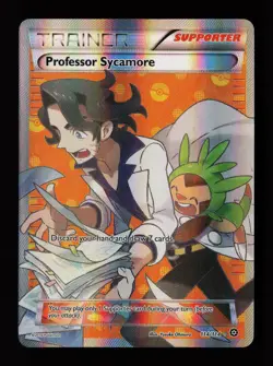 Professor Sycamore 114/114 Full Art XY - Steam Siege Pokemon Card - Image 1