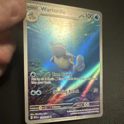 Pokemon Wartortle Illustration Rare Holo Scarlet & Violet 151 171/165 Card - Image 1