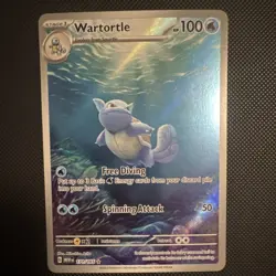 Pokemon Wartortle Illustration Rare Holo Scarlet & Violet 151 171/165 Card - Image 2