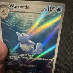 Pokemon Wartortle Illustration Rare Holo Scarlet & Violet 151 171/165 Card - Image 3