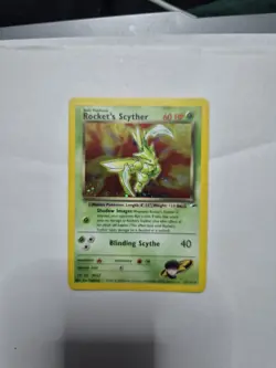 Rocket’s Scyther Holo 13/132 Gym Heroes Pokemon Card WOTC 2000 Vintage - Image 1