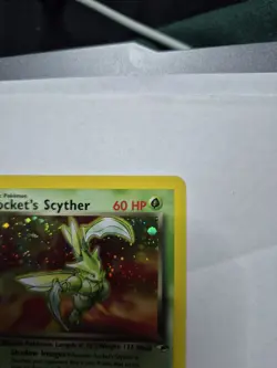 Rocket’s Scyther Holo 13/132 Gym Heroes Pokemon Card WOTC 2000 Vintage - Image 4