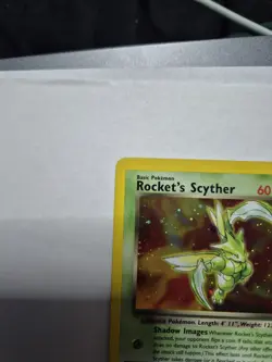 Rocket’s Scyther Holo 13/132 Gym Heroes Pokemon Card WOTC 2000 Vintage - Image 5