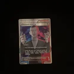 Pokemon Card Giovanni’s Scheme 162/162 Trainer Full Art XY Breakthrough LP - Image 1