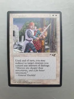 Martyrdom, MTG Alliances (1996) Common White Instant NM - Image 1