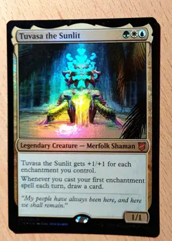 Mtg Magic: # FOIL # Tuvasa die Sonnenbeschienene, the Sunlit, English Nearmint - Image 1