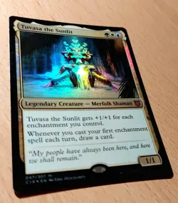 Mtg Magic: # FOIL # Tuvasa die Sonnenbeschienene, the Sunlit, English Nearmint - Image 2