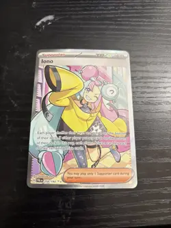Pokemon TCG Iono Holo Ultra Rare Card 254/193 Sv02: Paldea Evolved S54 - Image 1