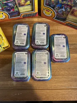 Pokemon Day 2026 Collection Box x6 Prismatic Evolutions Mini Tins x5 Bundle 🔥🔥 - Image 3