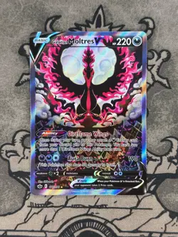 Galarian Moltres V (Alternate Art) #177 SWSH06 Chilling Reign Pokemon NEAR MINT - Image 1
