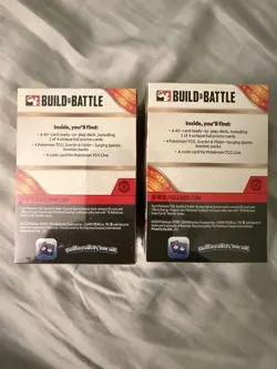 Pokemon Scarlet and Violet Surging Sparks Build and Battle Box Sealed 2x lot - Image 2