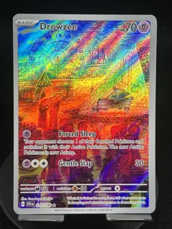 Pokemon TCG Drowzee 210/198 Scarlet & Violet Base Set Illustration Rare NM - Image 1