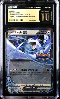 CGC 10 Pristine | Pokemon Premium Collection Stamped Lugia ex 082/131 Pop 2 - Image 1