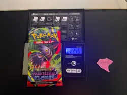 22.45g VERY HEAVY Phantasmal Flames Pokemon Sealed Booster Pack New SIR/HRU - Image 1