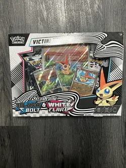 Pokemon Victini Illustration Collection Box Black Bolt & White Flare New - Image 1