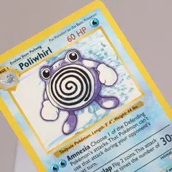 Pokemon TCG - Poliwhirl 38/102 Base Set Shadowless WOTC 1999 - EXC Crease - Image 1