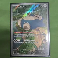 Pokemon TCG Snorlax 051 Scarlet & Violet Promo Holo Basic 150 HP Thudding Press - Image 1