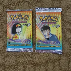 Pokemon 1st Edition Gym Heroes Booster Packs(2) Misty Brock English - Image 1