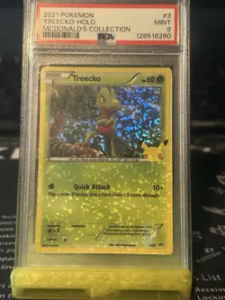 2021 Pokemon Celebrations Treecko Holo McDonald's Promo PSA 9 - Image 2