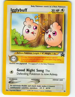 Igglybuff - #36 WOTC Black Star Promo - Pokemon TCG - 2001 - Image 1