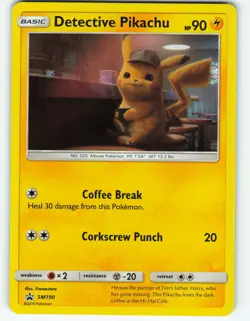 Detective Pikachu - Holo - #SM190 Black Star Promo - Pokemon TCG - 2019 - Image 1