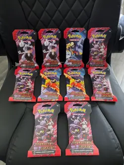 Destined Rivals Sleeved Booster Packs ~ LOT OF 10 ~ POKEMON SCARLET VIOLET - Image 1