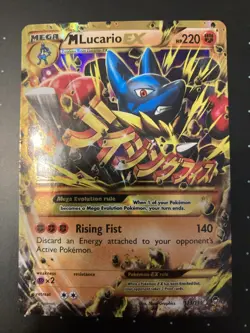 Pokemon M Lucario EX Secret Rare XY Furious Fists 113/111 LP - Image 1