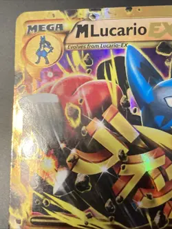 Pokemon M Lucario EX Secret Rare XY Furious Fists 113/111 LP - Image 2