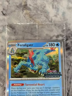 Pokemon Temporal Forces Staff Prerelease Promo Set of 4 NM Factory Sealed Cards - Image 4