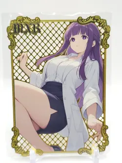 Goddess Story - Gold Metal Waifu Card - Fern - NUMBERED 088/100 - Image 1