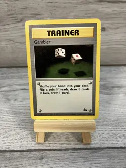 Pokemon Card - Gambler 60/62 - 1st Edition Trainer Card - Image 1