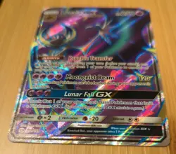 Lunala GX - 141/149 Pokemon TCG Sun & Moon Base Set Full Art Ultra Rare Card NM - Image 2