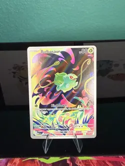 Pokemon TCG Bulbasaur Mega Evolutions 133/132 Illustration Card - Image 1