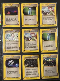 Pokemon TCG Expedition Base Cards and Trainers - All in NM Condition. - Image 2