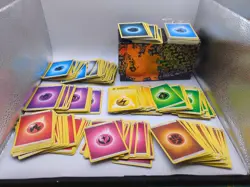 Pokemon 360+ Bulk Energy Cards Lot + Champion's Path Card Box Holder - Image 1