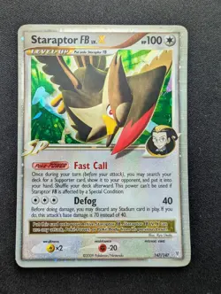 Mint Pokemon Staraptor FB X Holo Card 147/147 Supreme Victors - Image 1