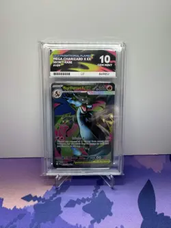 Mega Charizard x Ex 109/094 Phantasmal Flames Ace 10 Gem Mint Pokemon Card - Image 1