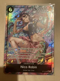 One Piece TCG OP12-087 Nico Robin SR Alternative Art Card Legacy Of The Master - Image 2