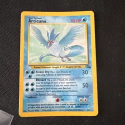 Articuno Holo Rare Pokemon Card TCG 2/62 Fossil Set LP-MP 1999 - Image 1