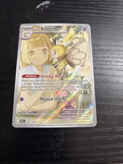 Pokemon TCG Lillie's Ribombee Card Journey Together, 164/159 Rare Holo S53 - Image 1
