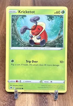 Kricketot 009/189 Non Holo SWSH Astral Radiance Pokemon Card NM - Image 1