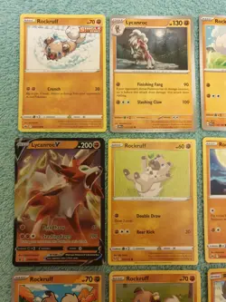 ROCKRUFF & LYCANROC BUNDLE OF POKEMON CARDS - Image 2