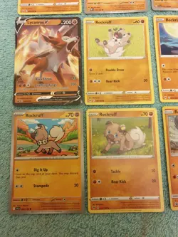 ROCKRUFF & LYCANROC BUNDLE OF POKEMON CARDS - Image 4
