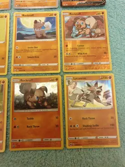 ROCKRUFF & LYCANROC BUNDLE OF POKEMON CARDS - Image 5