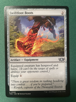 2025 Swiftfoot Boots NM - Tarkir: Dragonstorm Commander - MTG - Image 1