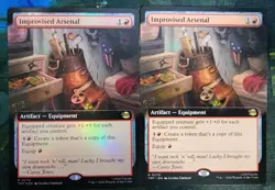2x (1 FOIL) Improvised Arsenal (Extended Art) Teenage Mutant Ninja Turtles MTG - Image 1