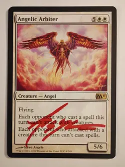 Magic The Gathering - 1x Signed Angelic Arbiter (mtg) M11 - Image 1