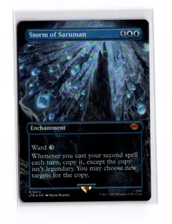 Storm of Saruman The Lord of the Rings Borderless Foil NM Near Mint - Image 1