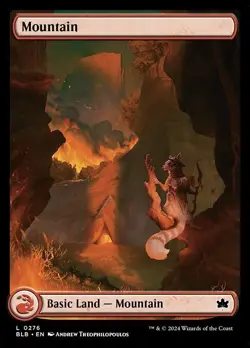 Lot of 20x Mountain #276 - BLB Bloomburrow - MTG Magic FULL ART Land NM - Image 1