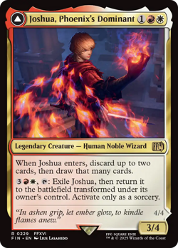 x1 Joshua Phoenix's Dominant / Phoenix Warden Fire FIN Final Fantasy MTG 229 1x - Image 1